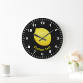 Lemon Große Wanduhr (Zuhause)