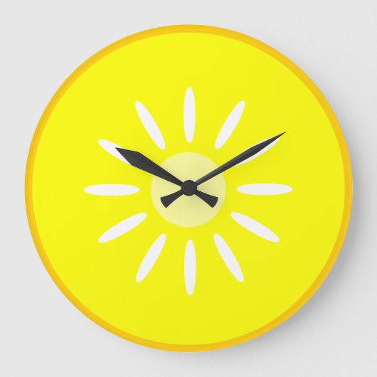 Lemon Große Wanduhr (Vorderseite)