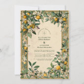 Lemon Grove Bloom Hochzeit Einladung (Vorderseite)