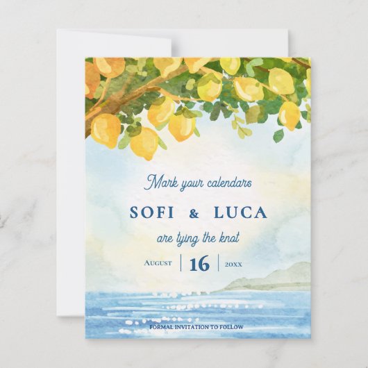 Lemon Grove Coastal Mediterranean Wedding (Vorderseite)