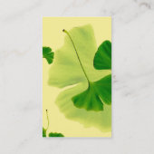 Lemon Grove Elegance: Ginkgo-Blätter Visitenkarte (Rückseite)
