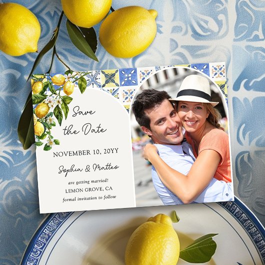 Lemon Grove Foto Italienische Landschaft Hochzeit Save The Date