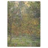 Lemon Grove in Bordighera von Claude Monet Klemmbrett (Rückseite)