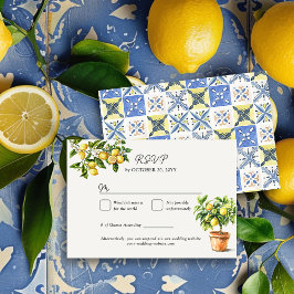 Lemon Grove Inspirierte italienische Landschaft Ho RSVP Karte