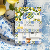 Lemon Grove Italian Country Tiles Wedding Einladungsbanderole