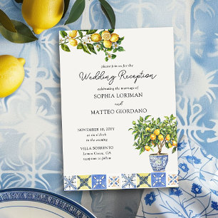 Lemon Grove Italienisch Inspiriert Hochzeitsempfan Einladung