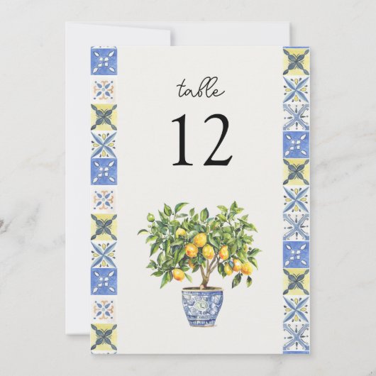 Lemon Grove Italienisch Inspirierte HochzeitsTisch (Rückseite)