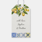 Lemon Grove italienisches Thema Rustikale Tile Geschenkanhänger (Vorderseite)