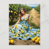 Lemon Grove Lady Postkarte (Vorderseite)