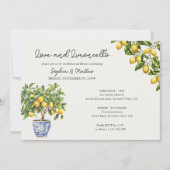 Lemon Grove Liebe und Limoncello Probe Dinner Einladung (Vorderseite)