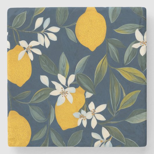 Lemon Grove Mediterranean Stone Untersetzer (Vorderseite)