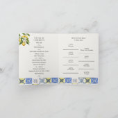 Lemon Grove Programm für Hochzeiten in Italien (Innenseite)