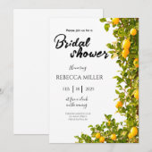 Lemon Grove Romance Brautdusche Einladung (Vorne/Hinten)