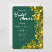 Lemon Grove Romance Brautdusche Einladung (Vorderseite)