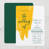 Lemon Grove Romance Einladung zur Hochzeit (Vorne/Hinten)