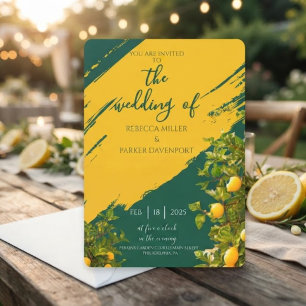 Lemon Grove Romance Einladung zur Hochzeit