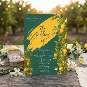 Lemon Grove Romance Einladung zur Hochzeit