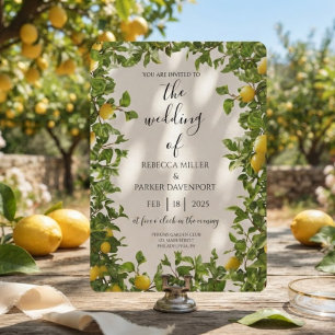 Lemon Grove Romance Einladung zur Hochzeit