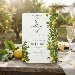 Lemon Grove Romance Einladung zur Hochzeit