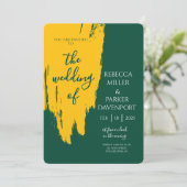 Lemon Grove Romance Einladung zur Hochzeit (Stehend Vorderseite)