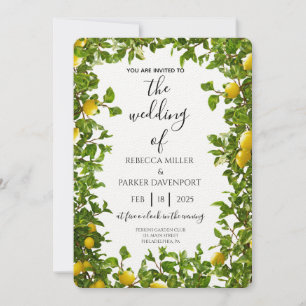Lemon Grove Romance Einladung zur Hochzeit