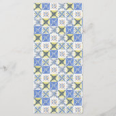 Lemon Grove Rustic Italienische Theme Wedding Menükarte (Rückseite)