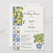 Lemon Grove Rustikaler Polterabend Einladung (Vorderseite)