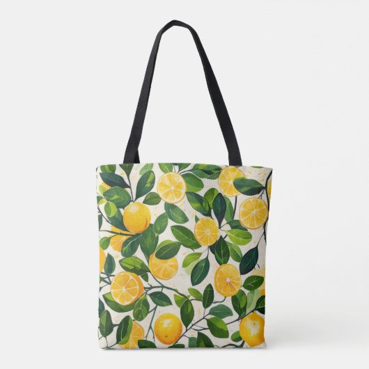 "Lemon Grove Tote Bag" Tasche (Rückseite)