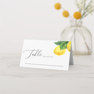 Lemon Grove Wedding Mittelmeerzitrus Platzkarte
