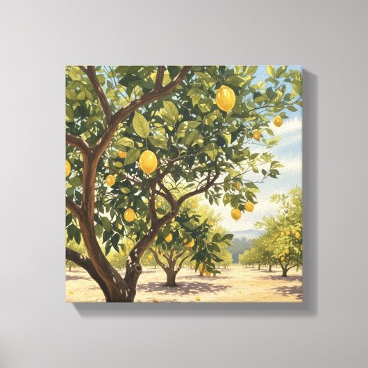 Lemon Groves Leinwanddruck (Vorderseite)