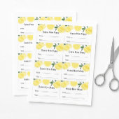 Lemon Guessing Game Guess Tickets Poster