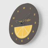 Lemon Halb-Slice Uhr mit Zahlen (Winkel)