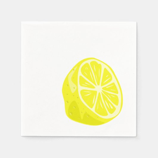 Lemon Half Cocktail Napkins Serviette (Vorderseite)