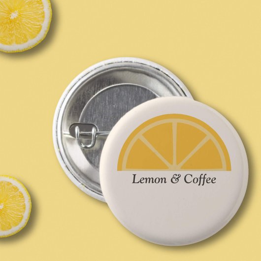 Lemon Half Slice Button