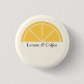 Lemon Half Slice Button (Vorderseite)