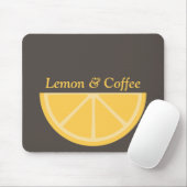 Lemon Half Slice Mousepad (Mit Mouse)