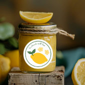 Lemon Handmade Craft Gefallen Geschenk Leckerei CU Runder Aufkleber