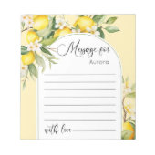 Lemon Hauptpresse Geburtstagszeitkapsel Notizblock (Vorderseite)