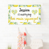 Lemon Heart Main Squeeze Brautparty Celebration Banner (Insitu)
