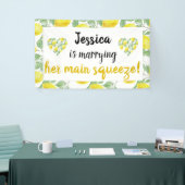 Lemon Heart Main Squeeze Brautparty Celebration Banner (Messeveranstaltung)