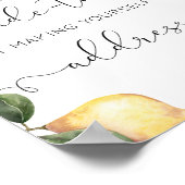 Lemon helfen der geschäftigen Braut Adresse und Um Poster (Ecke)