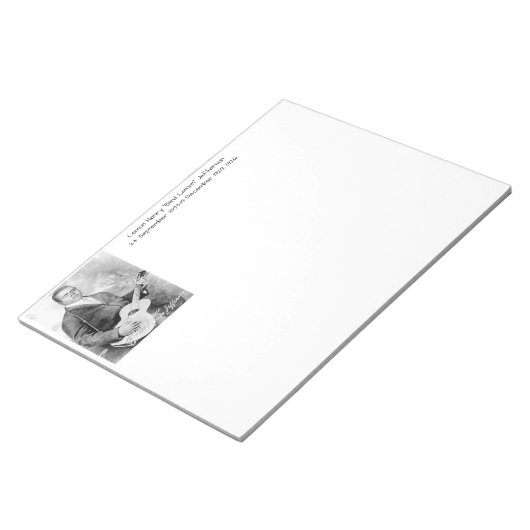 Lemon Henry Blind lemon jefferson 1926 Notizblock (angewinkelt)