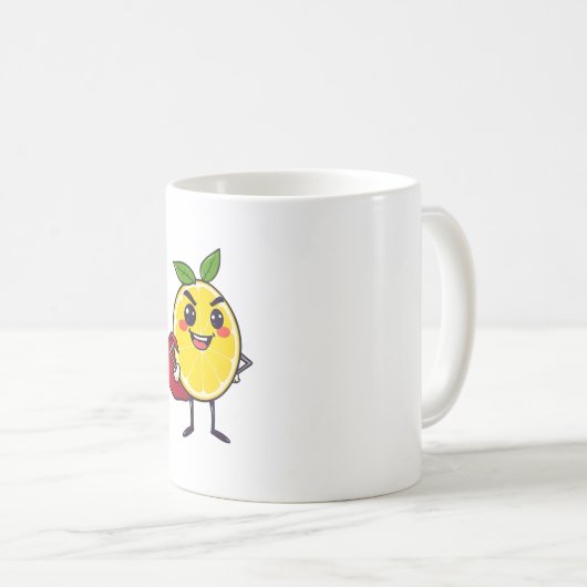 Lemon Hero Unleashed Kaffeetasse (VorderseiteRechts)