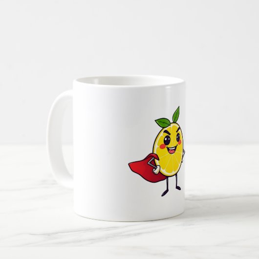 Lemon Hero Unleashed Kaffeetasse (Vorderseite Links)