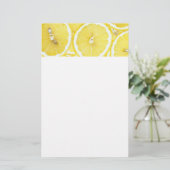 Lemon Hintergrund Briefpapier (Stehend Vorderseite)