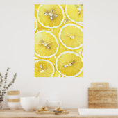 Lemon Hintergrund Poster (Küche)