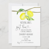 Lemon Hochzeitsempfang Einladung (Vorderseite)