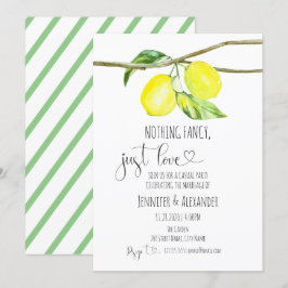 Lemon Hochzeitsempfang Einladung