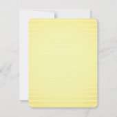 Lemon Hübsch Bright Yellow Citrus Wedding Einladung (Rückseite)