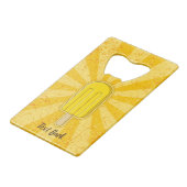 Lemon Ice Cream Stick Geldbeutel Flaschenöffner (Rückseite Schrägansicht)